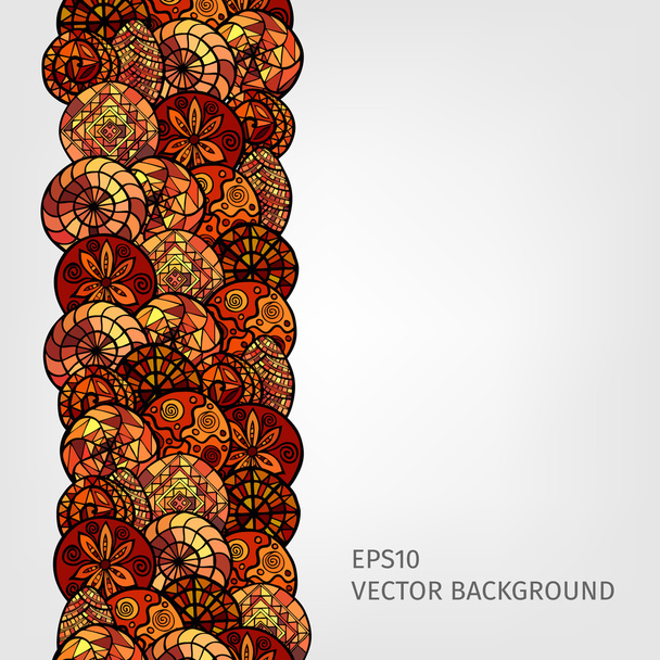 hand drawn ethnic background - Vector, imagen