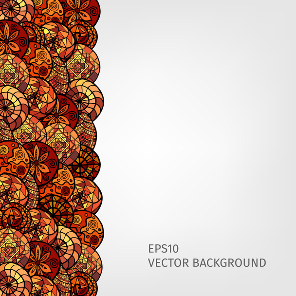 hand drawn ethnic background - Vektor, kép