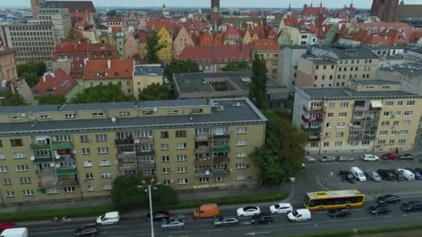 Bella Panorama Città Vecchia Breslavia Vista aerea Polonia. Filmati 4k di alta qualità - Filmati, video