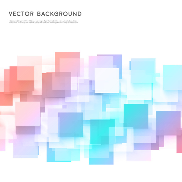 Vector background abstract squares. - Wektor, obraz