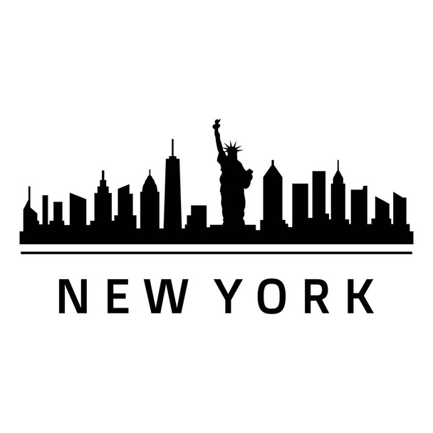 New York Amerikai Egyesült Államok város vektor illusztráció - Vektor, kép