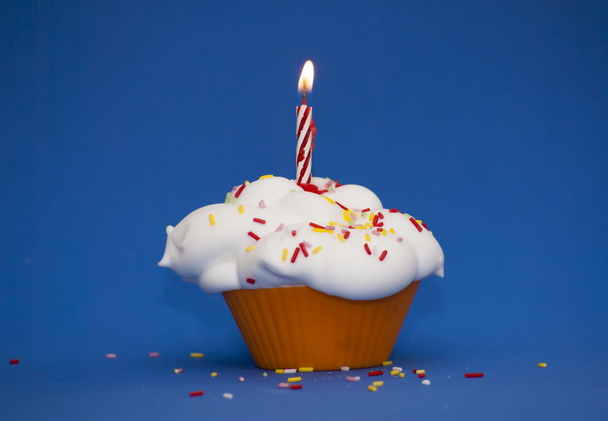 Cupcake de cumpleaños  - Foto, imagen