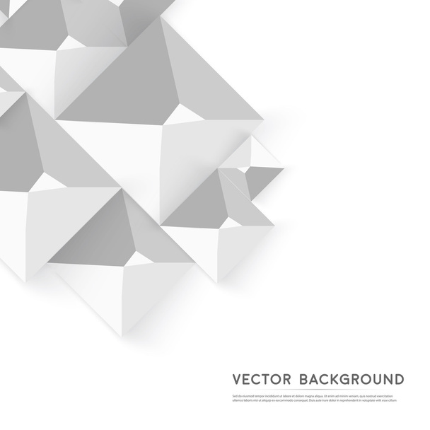 Vector Abstract geometric shape from gray cubes. - Vetor, Imagem