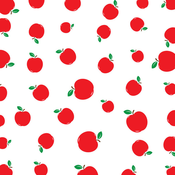 Απρόσκοπτη μοτίβο με ντομάτα σε λευκό φόντο - Διάνυσμα, εικόνα