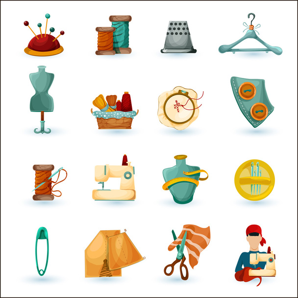 Set di icone per cucire
 - Vettoriali, immagini