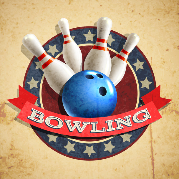 Bowling Emblème Contexte
 - Vecteur, image