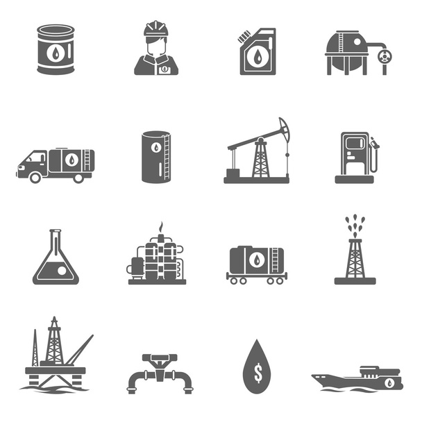 ikona průmyslu ropy - Vektor, obrázek