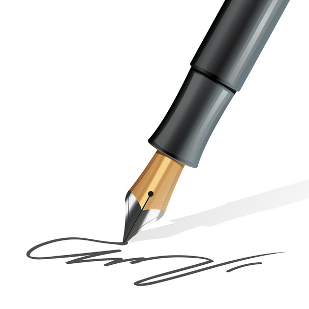 Dolma kalem gerçekçi - Vektör, Görsel