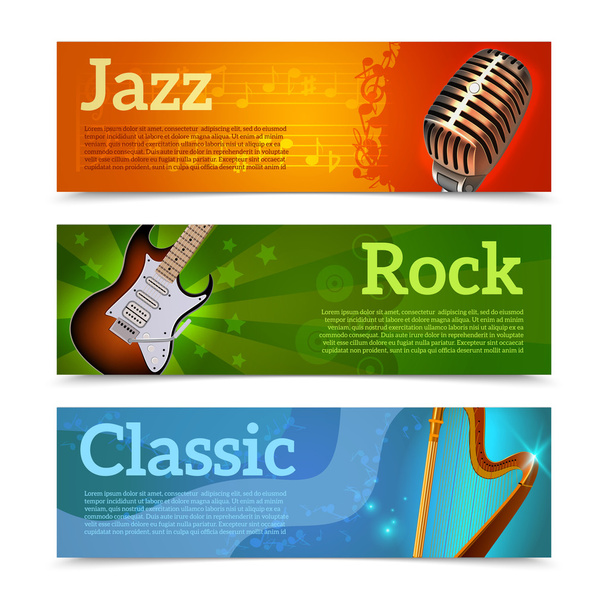 Music Festival Banners - Vector, Image