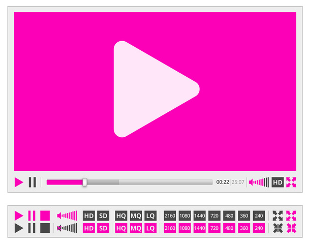 Video player - Vector, Image