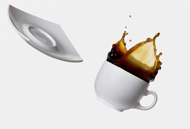 Kávéfröccsenés - Fotó, kép