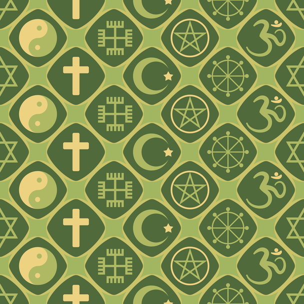 Fondo sin costuras con símbolos religiosos
 - Vector, imagen