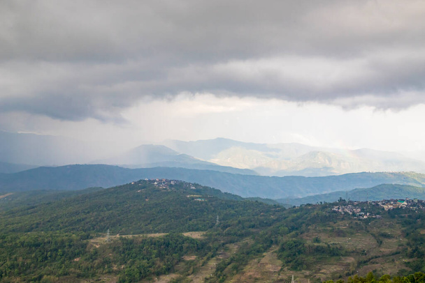 Kaunis maisema ja vuori Kohima kylä, nagaland Intiassa - Valokuva, kuva