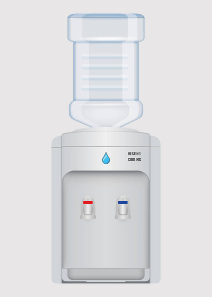 refroidisseur d'eau vectoriel isolé sur fond blanc - Vecteur, image