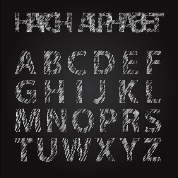 pizarra de alfabeto despojado
 - Vector, Imagen
