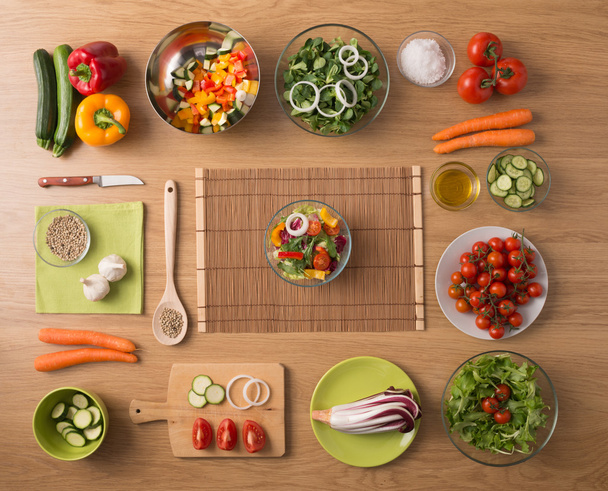 Healthy vegetarian home made food - Zdjęcie, obraz