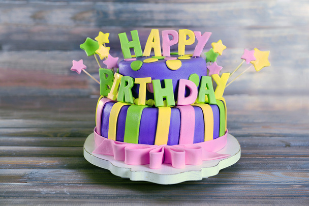 Delicious birthday cake - Foto, immagini