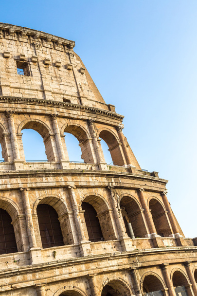 Colosseum in summer Rome - Fotoğraf, Görsel
