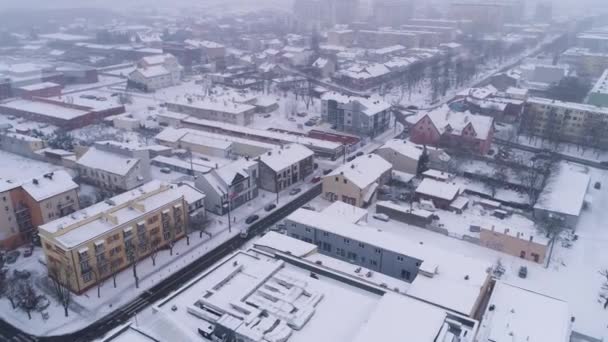 Панорама центру міста Круглий стіл Нижче Повітряного Вид Польщі. Високоякісні 4k кадри - Кадри, відео