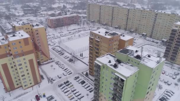 Хмарочоси Житлова нерухомість Dolnoslaskie Belchatow Air View Poland. Високоякісні 4k кадри - Кадри, відео