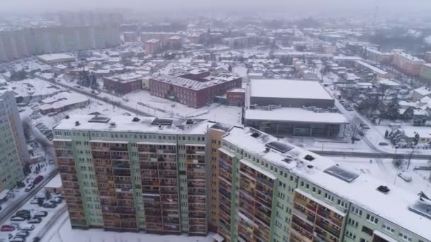 Pilvenpiirtäjät Housing Estate Okrzei Belchatow Aerial View Puola. Laadukas 4k kuvamateriaalia - Materiaali, video