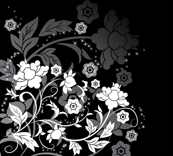 背景の花のデザイン要素 - ベクター画像