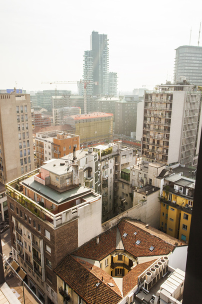 Milánó épületek felülről - Fotó, kép
