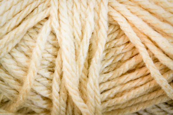 Cream yarn texture - Φωτογραφία, εικόνα