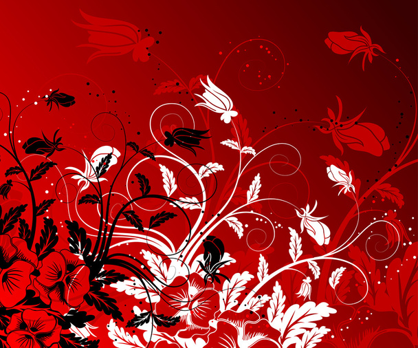 Abstract floral background - Διάνυσμα, εικόνα