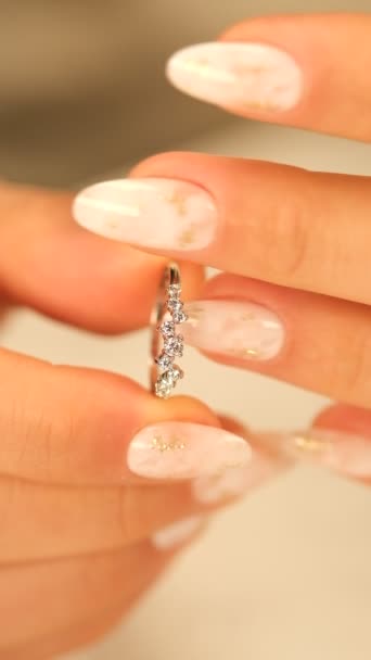 luxury gold and diamond jewelery - Footage, Video