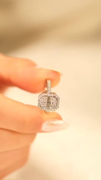 luxury gold and diamond jewelery - Felvétel, videó