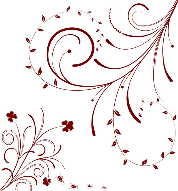 Floral abstraction - Vector, imagen