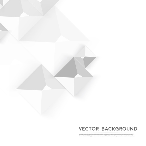 Vector Abstract geometric shape from gray cubes. - Vecteur, image