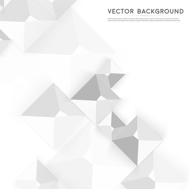 Vector Abstract geometric shape from gray cubes. - Vektor, obrázek