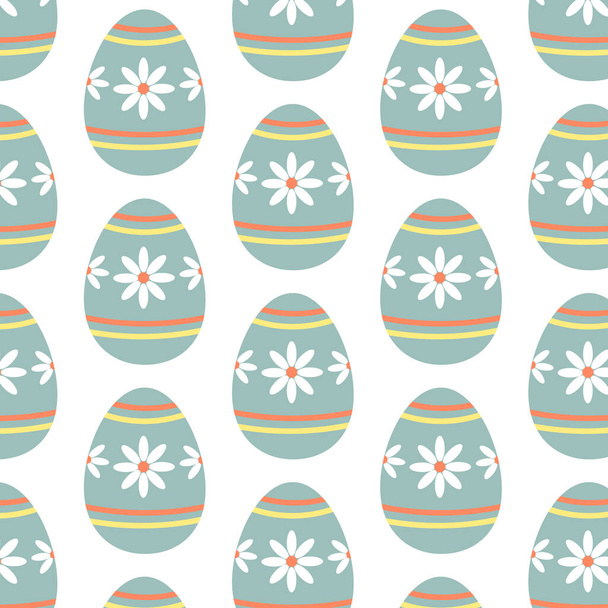 Πασχαλινά αυγά απλό μοτίβο χωρίς ραφή. Πασχαλινά αυγά, σύμβολο του Πάσχα, διακοσμητικά διανυσματικά στοιχεία. - Διάνυσμα, εικόνα