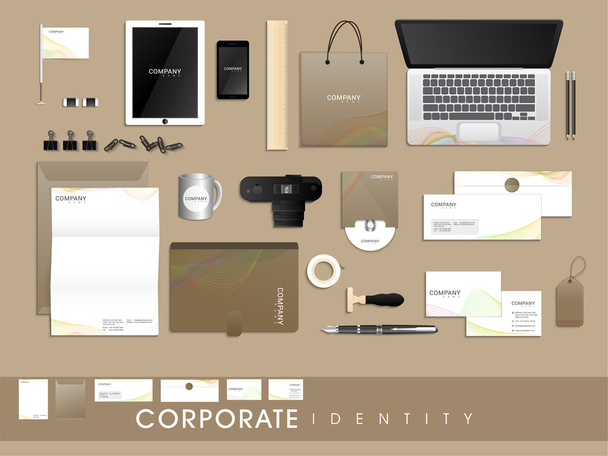 Professional corporate identity kit. - Vektör, Görsel