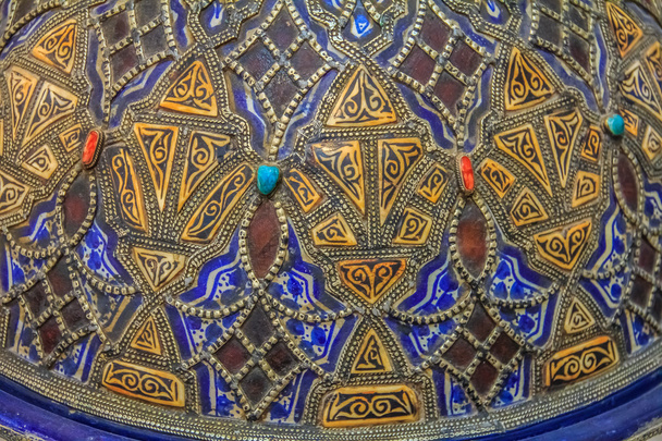 Kézzel festett marokkói lemez - Fotó, kép