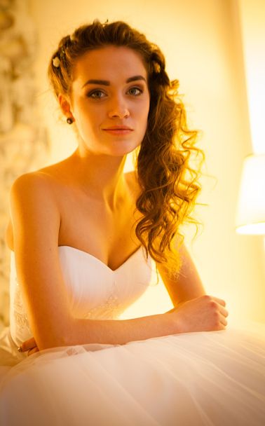 Porträt der schönen Braut - Foto, Bild