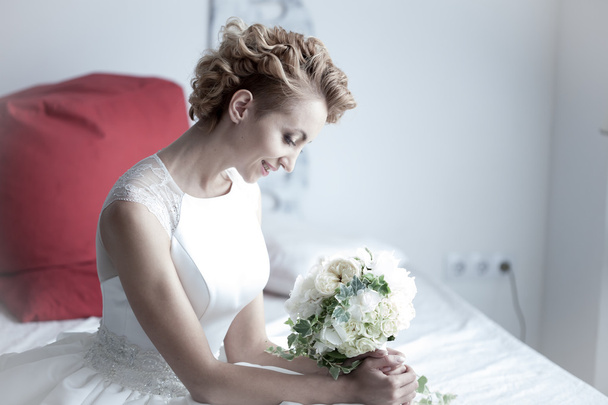 Charming beautiful bride - Fotoğraf, Görsel