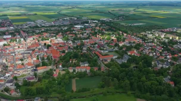 Krásný Panorama Jawor Aerial View Polsko. Vysoce kvalitní 4K záběry - Záběry, video