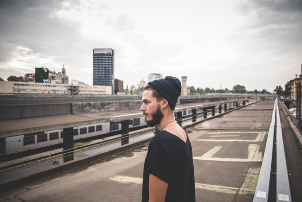 Handsome bearded hipster man - Foto, immagini