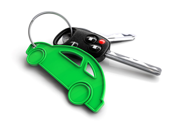 Autós kulcsok-val autó ikon kulcstartó. - Fotó, kép