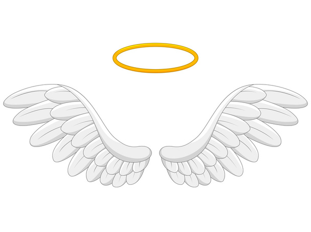 Anioł skrzydła kreskówki - Wektor, obraz