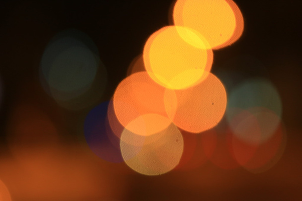 Blurred of car in city at night - Фото, зображення
