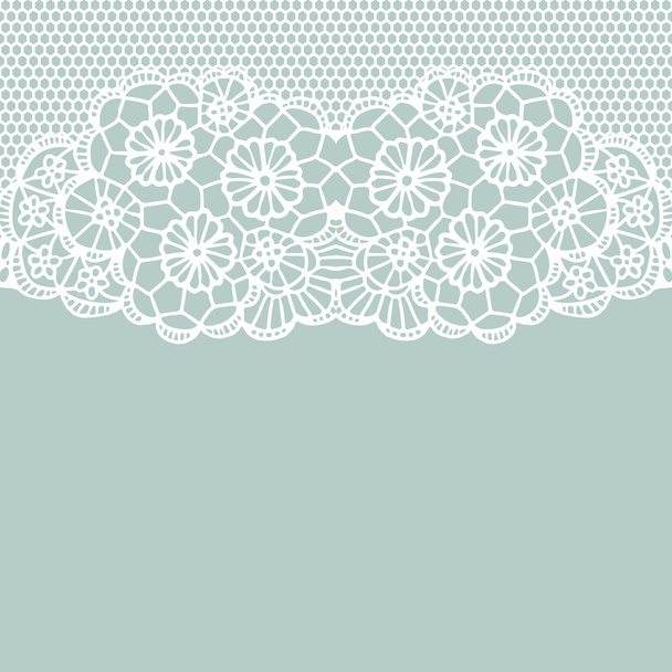 White lace on texture - Vector, Image
