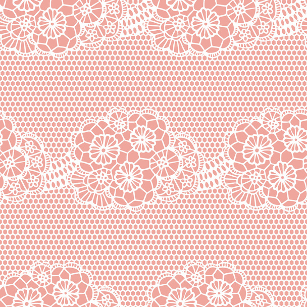 Lace seamless pattern with flowers - Vektor, kép