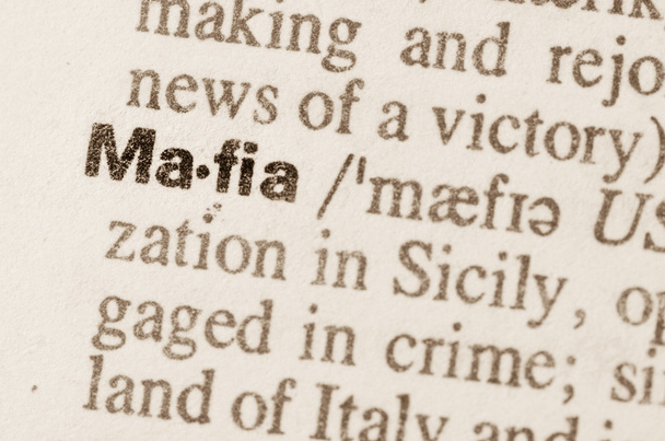 Dicionário definição de palavra Mafia
 - Foto, Imagem