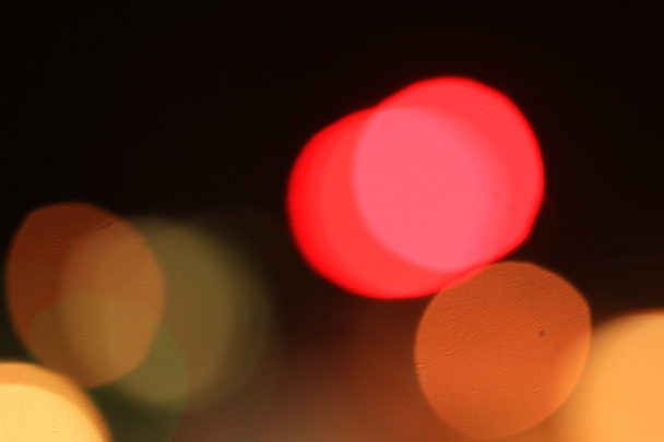 difuminado de coche en la ciudad por la noche - Foto, Imagen