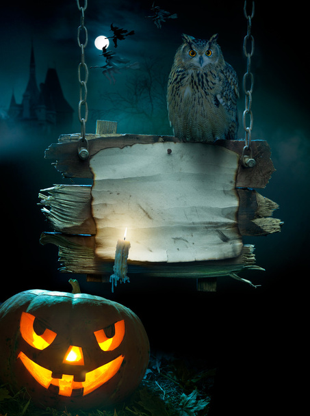 ontwerp achtergrond voor halloween-feest - Foto, afbeelding