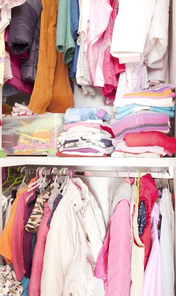 Wardrobe with child clothes - Photo, Image